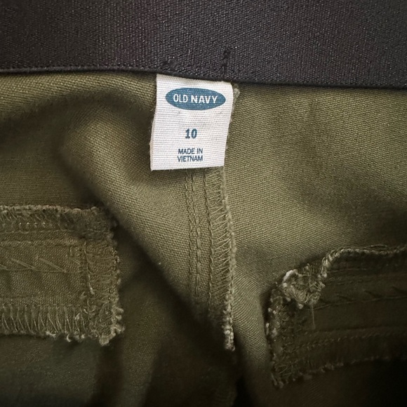 Old Navy Women’s side zip Skinny Ankle Pants Olive Color Size 10 Stretch - Picture 3 of 8